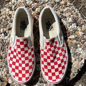 Men’s Vans Classic Checkerboard Slip-On Shoes